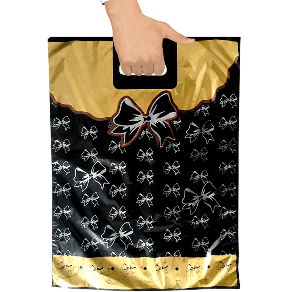 Reinforced Bag Bow Design Black 33x45 (20 Packs 1000 Pieces)