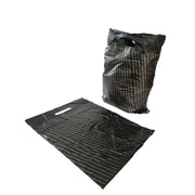 Takviyeli Poşet Gümüş Kalpli Siyah 33×45 (20 Paket 1000 Adet)