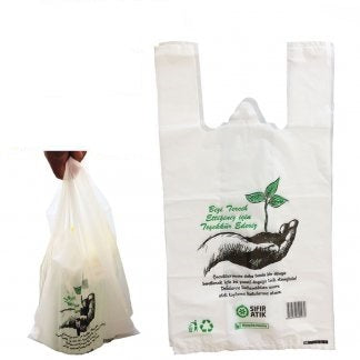 Baskılı Hışır Atlet Poşet Orta Boy (Koli:1400 Adet 10 KG)