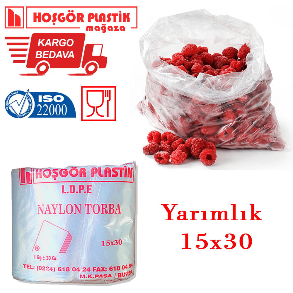 Naylon Torba 15×30 cm (10 KG)
