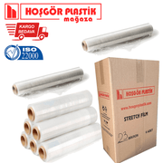 Palet Streç Film 50 cm 23 Mikron (KOLİ 6 BOBİN)