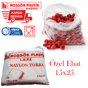Naylon Torba 15×25 cm (25 KG)