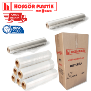 Palet Streç Film 50 cm 17 Mikron (KOLİ 6 BOBİN)