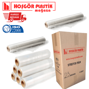 Palet Streç Film 50 cm 23 Mikron (KOLİ 6 BOBİN)